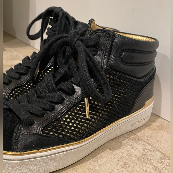 Black Leather Hightops - Picture 1 of 9